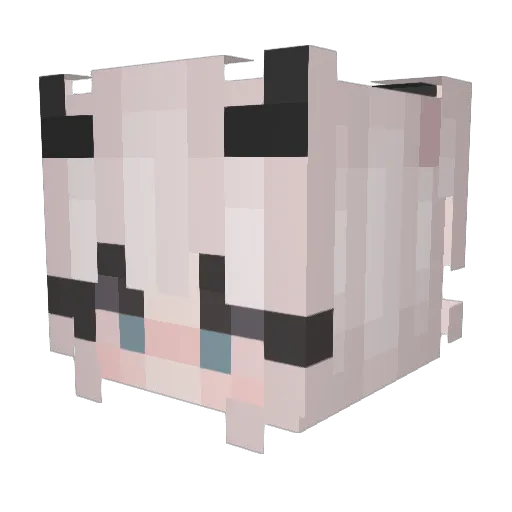 IgglePiggl Minecraft avatar head, 3D render