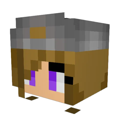 Iggy68 Minecraft avatar head, 3D render