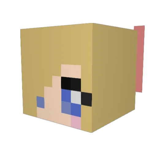 Iggy912 Minecraft avatar head, 3D render