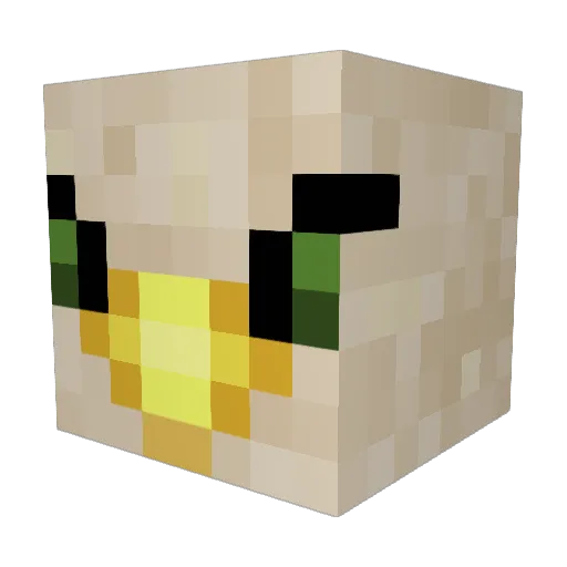 IggyTheFool_0 Minecraft avatar head, 3D render
