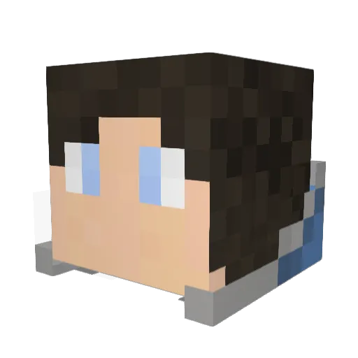 IggyThorns Minecraft avatar head, 3D render