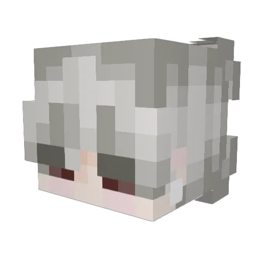 Igiftelo Minecraft avatar head, 3D render