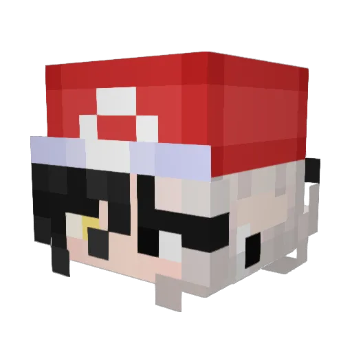IgnBee Minecraft avatar head, 3D render