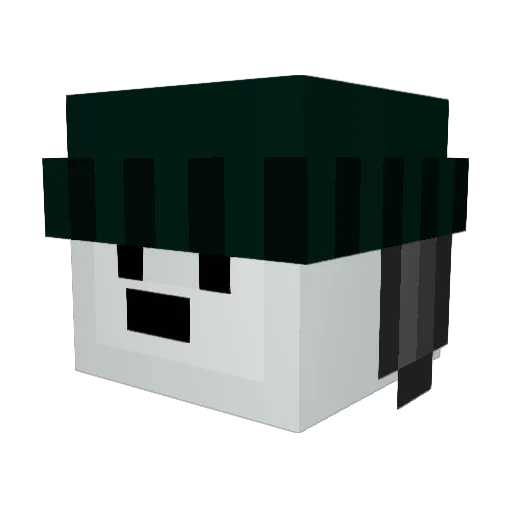 IgnNever Minecraft avatar head, 3D render