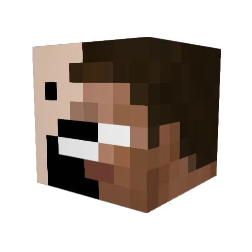 Ignaccio420 Minecraft avatar head, 3D render
