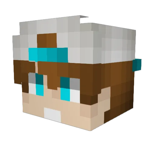 IgnacioGalvez Minecraft avatar head, 3D render