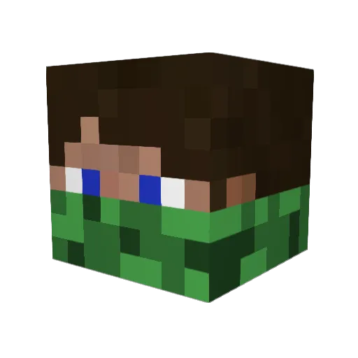 IgnacyF Minecraft avatar head, 3D render