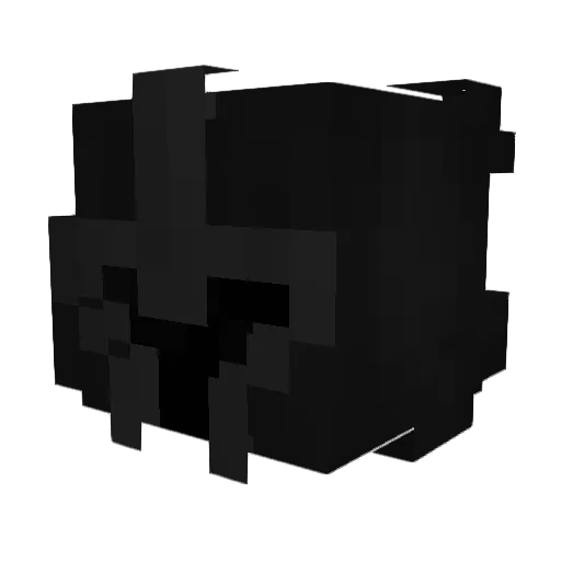 Ignae Minecraft avatar head, 3D render