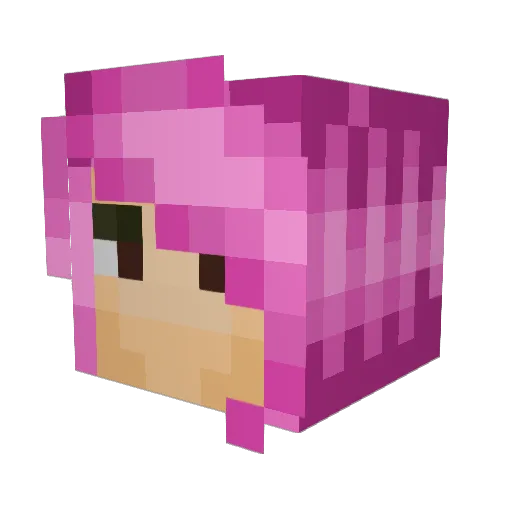 Ignaris Minecraft avatar head, 3D render