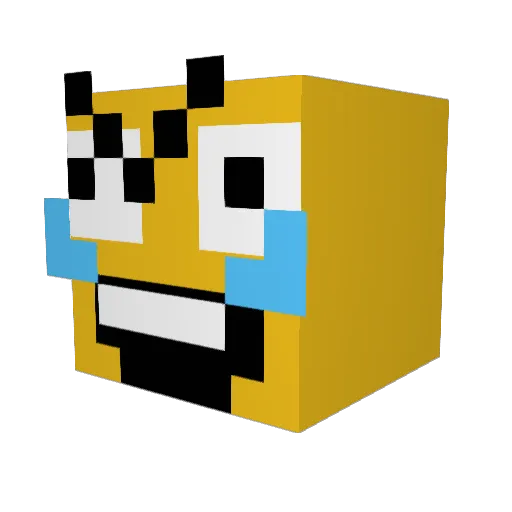 Ignarous Minecraft avatar head, 3D render