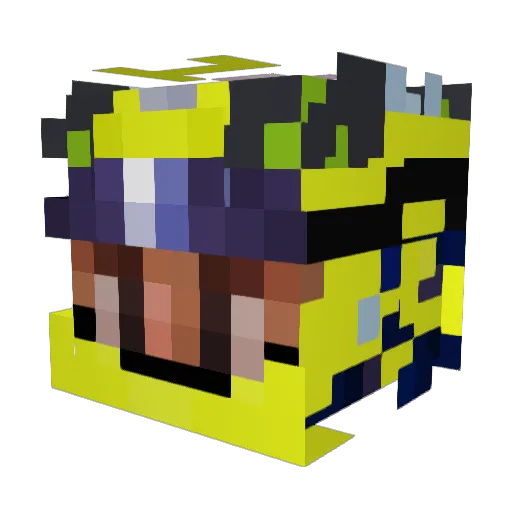 Ignasiuuuuu Minecraft avatar head, 3D render