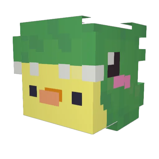 Ignatus69 Minecraft avatar head, 3D render