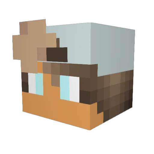 Ignaventu24 Minecraft avatar head, 3D render