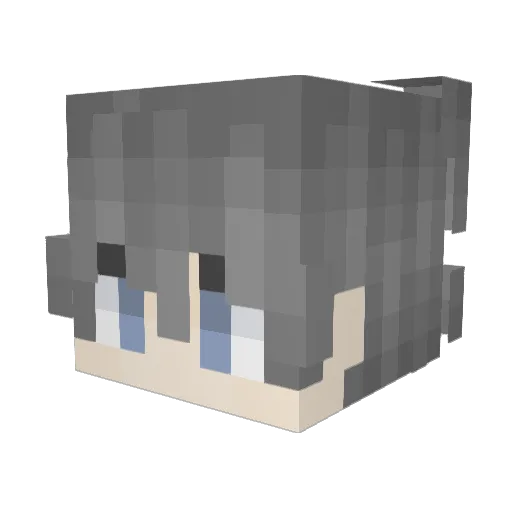 Igneo Minecraft avatar head, 3D render