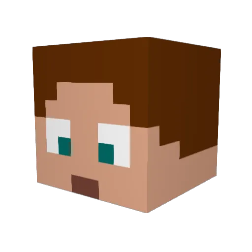 IgneusTempus Minecraft avatar head, 3D render