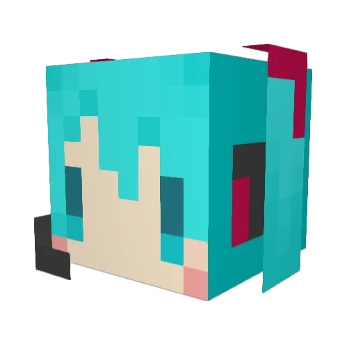 Ignis225 Minecraft avatar head, 3D render