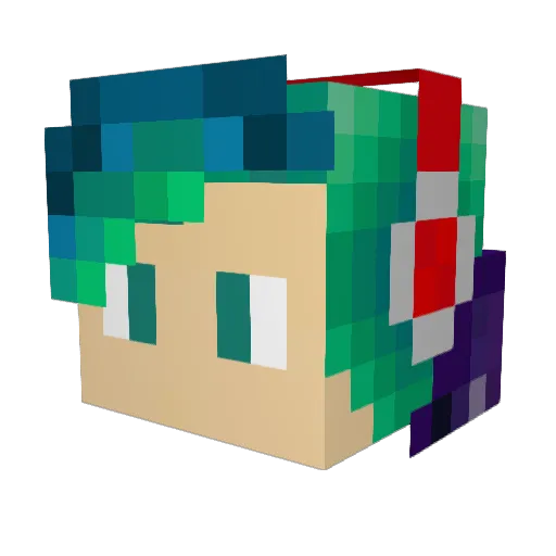 Ignis313 Minecraft avatar head, 3D render