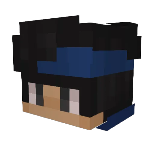 Ignis58 Minecraft avatar head, 3D render