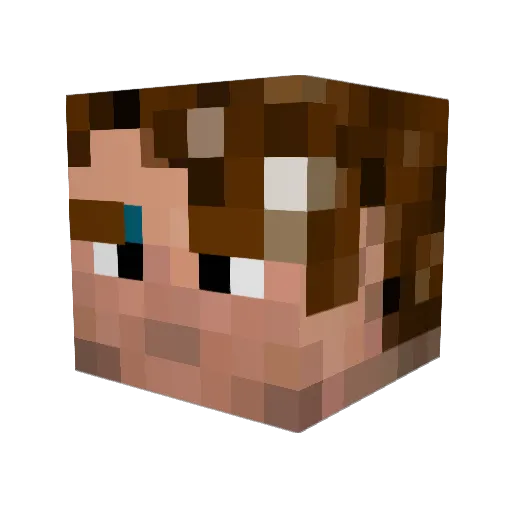 IgnisOfficial Minecraft avatar head, 3D render