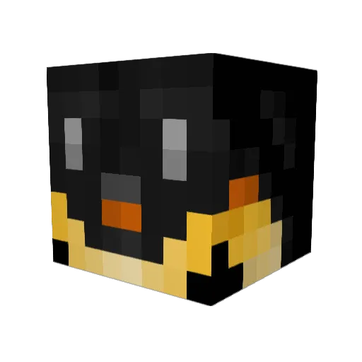 IgnitedRat Minecraft avatar head, 3D render