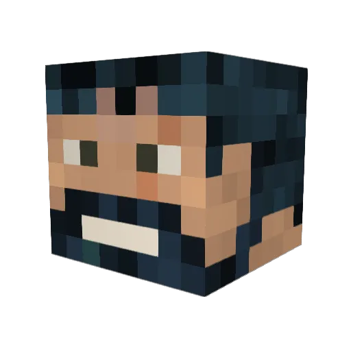 Ignosaurus15 Minecraft avatar head, 3D render