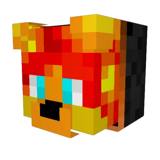 Ignus_00 Minecraft avatar head, 3D render