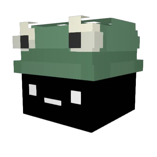 Ignux12 Minecraft avatar head, 3D render