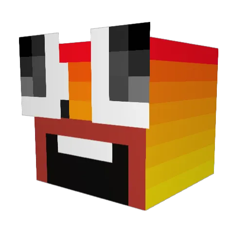 IgoerMan Minecraft avatar head, 3D render