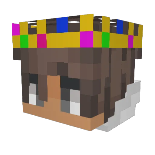 Igolo_ Minecraft avatar head, 3D render