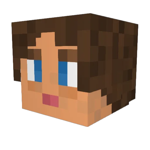 Igonsjo Minecraft avatar head, 3D render