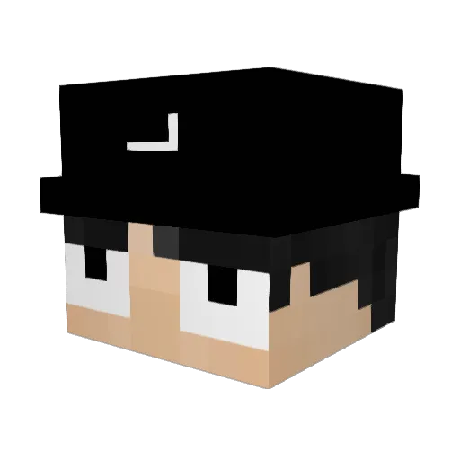 IgorCat Minecraft avatar head, 3D render