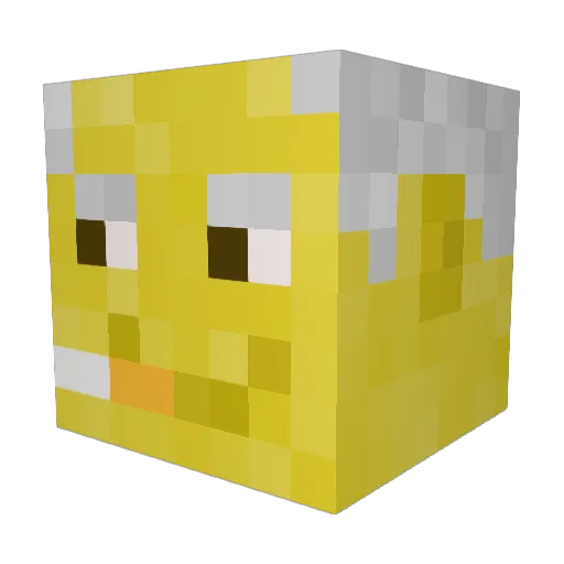 IgorChampion Minecraft avatar head, 3D render