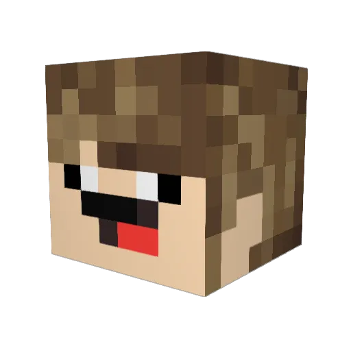 IgorFZ Minecraft avatar head, 3D render