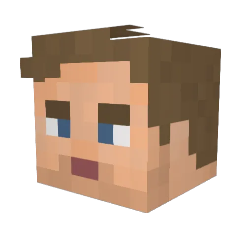 IgorGuberman Minecraft avatar head, 3D render