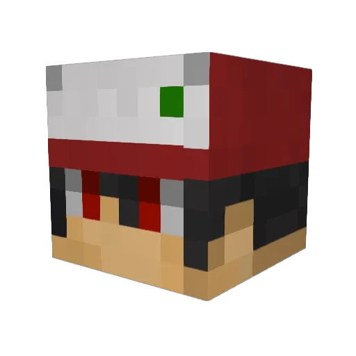 IgorRiba Minecraft avatar head, 3D render
