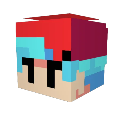 IgorSt Minecraft avatar head, 3D render