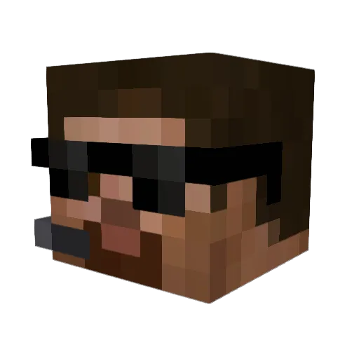 Igor_0k Minecraft avatar head, 3D render