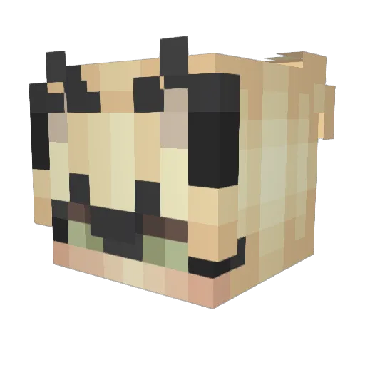 Igramaster Minecraft avatar head, 3D render