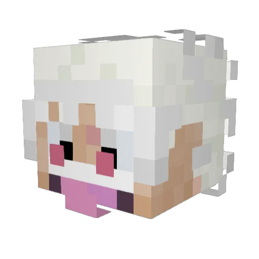 Igrr Minecraft avatar head, 3D render