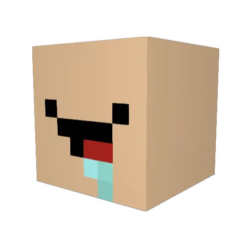 IguanaBabySitter Minecraft avatar head, 3D render