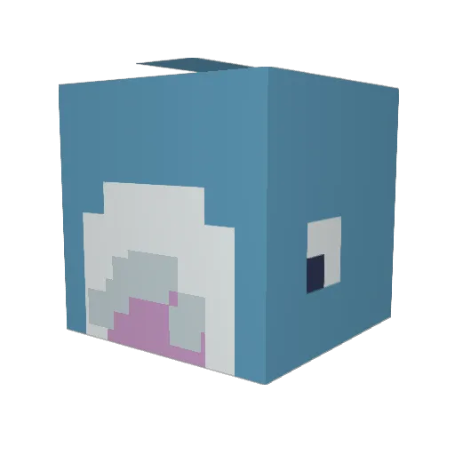 IgusTime Minecraft avatar head, 3D render