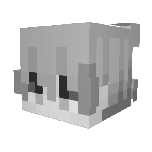 IharaYuki Minecraft avatar head, 3D render