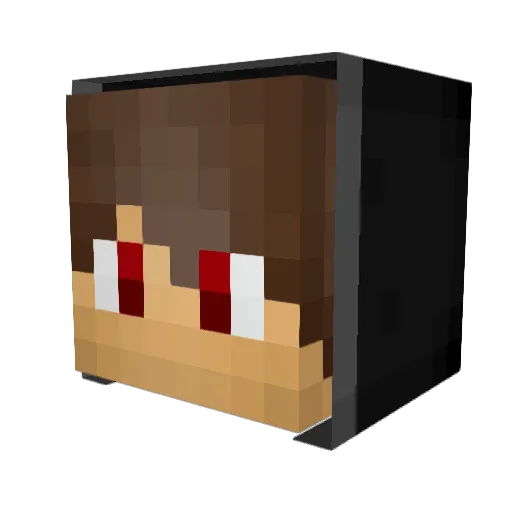 Ihardcorepvp Minecraft avatar head, 3D render