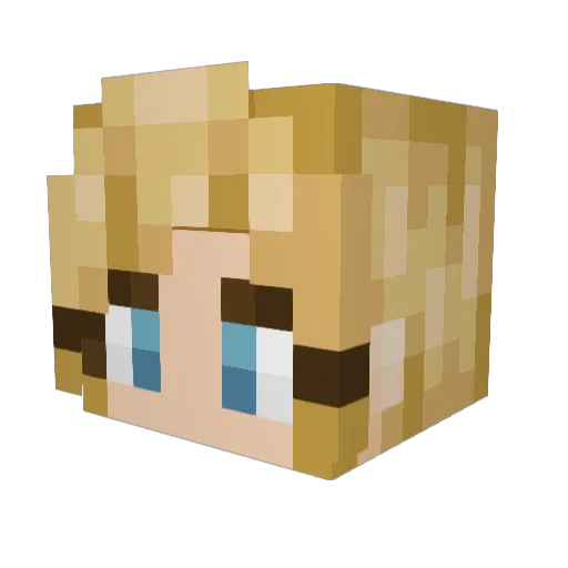 Ihascat_games Minecraft avatar head, 3D render