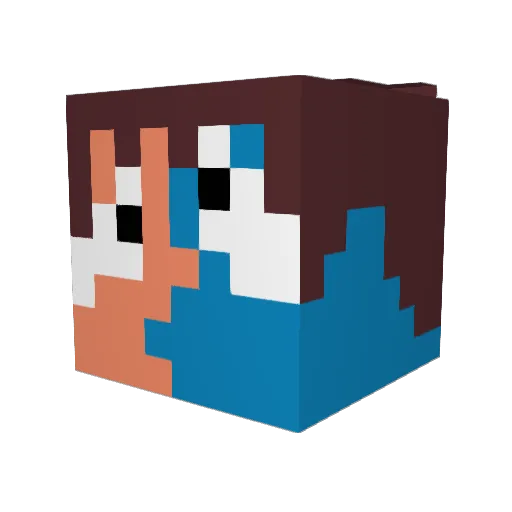 Ihatepuppies8593 Minecraft avatar head, 3D render