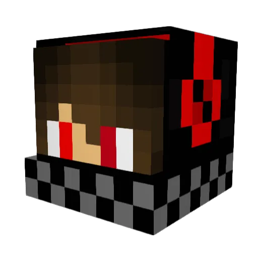 Ihave_luck Minecraft avatar head, 3D render