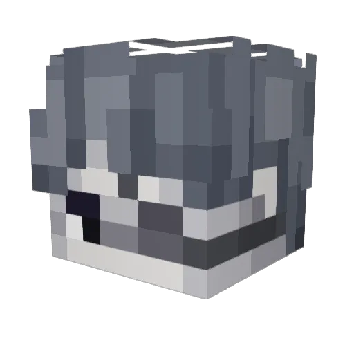 Ihavethetech Minecraft avatar head, 3D render