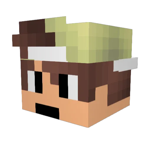 Ihr_Dummi Minecraft avatar head, 3D render