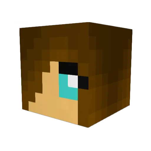 Iianae Minecraft avatar head, 3D render