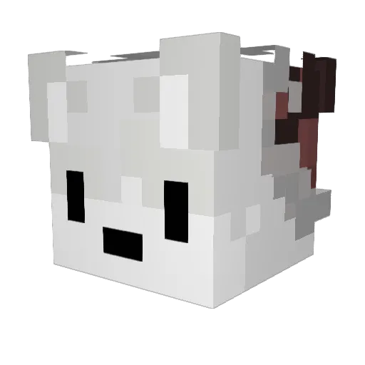 Iimetree Minecraft avatar head, 3D render